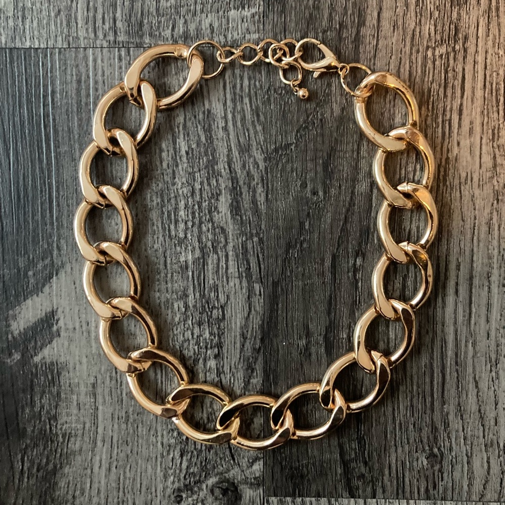 Gold Chain Link Necklace - Women Jewelry